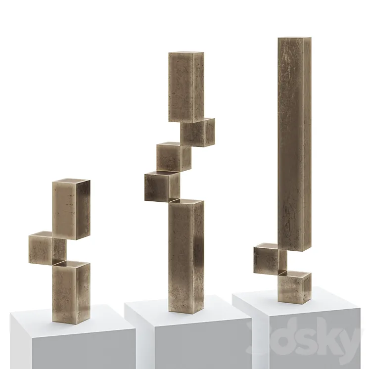 Abstract sculpture by Stephan Siebers 3D Model Free Download
