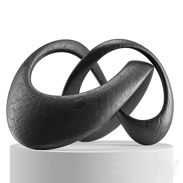Abstract sculpture Mobius 3D Model