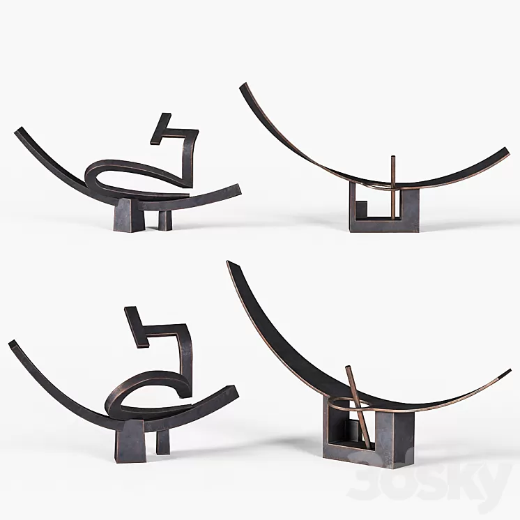 Abstract Sculptures 3D Model