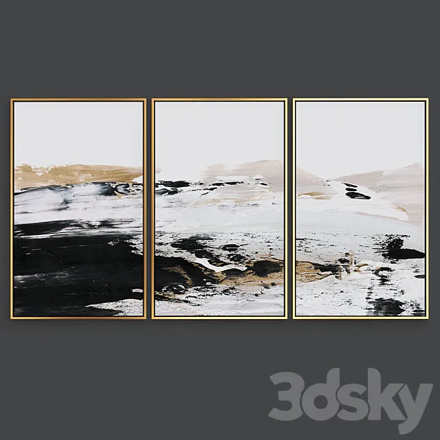 Abstract set Art 3D Model