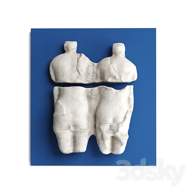 Abstract torso wall panel 3DModel