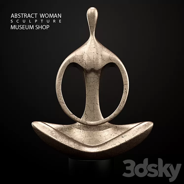 Abstract Woman Sculpture 3D Model