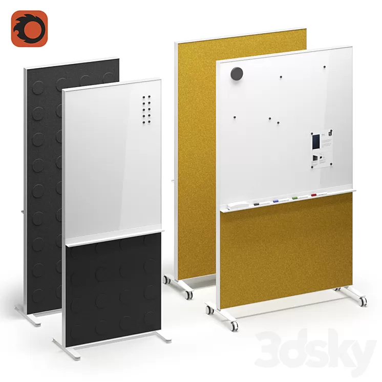 Abstracta Alumi combi screen 3D Model