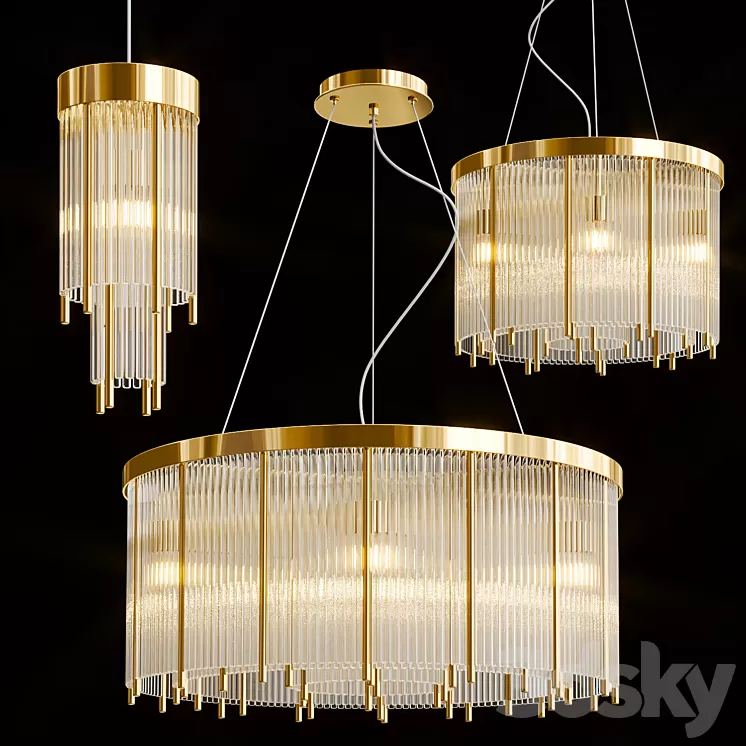ABUR Chandelier Collection 3D Model