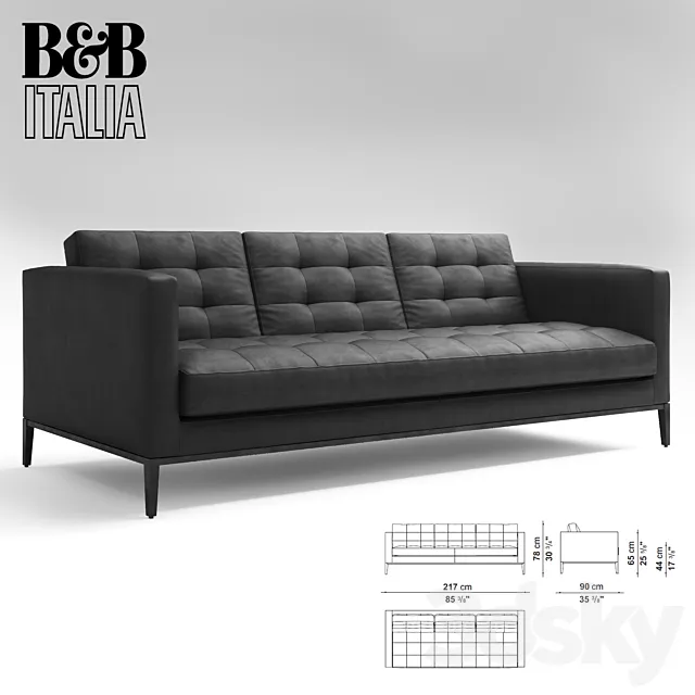 ac lounge sofa b & b italia 3D Model