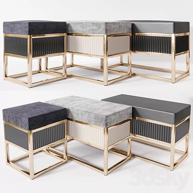 Academy Bench by Oasis Group 3D Model