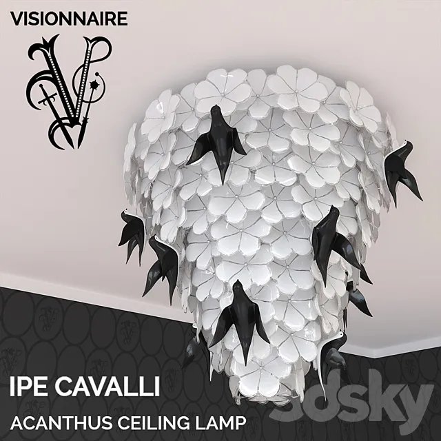 ACANTHUS CEILING LAMP _ IPE CAVALLI _ VISIONNAIRE 3D Model