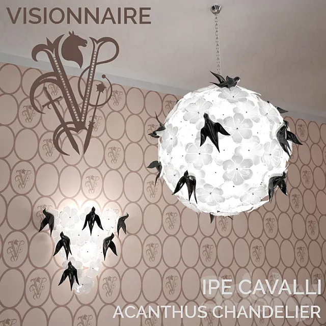 ACANTHUS CHANDELIER _ IPE CAVALLI _ VISIONNAIRE 3D Model