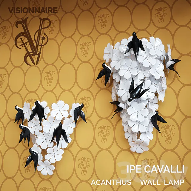 ACANTHUS WALL LAMP _ IPE CAVALLI _ VISIONNAIRE 3D Model