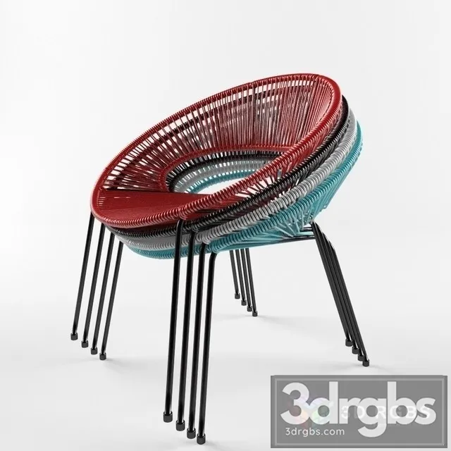 Acapulco Dining Chair 3D Model Free