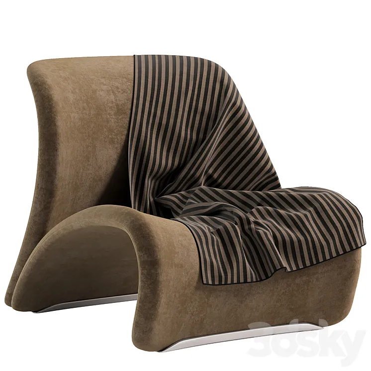 Accent armchair 3D Model Free