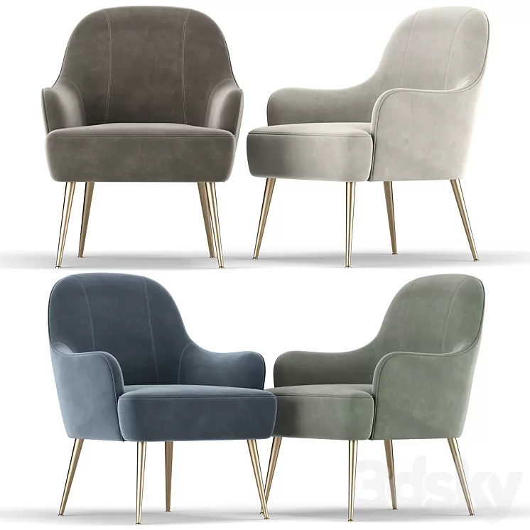 Accent Chair 3D Model