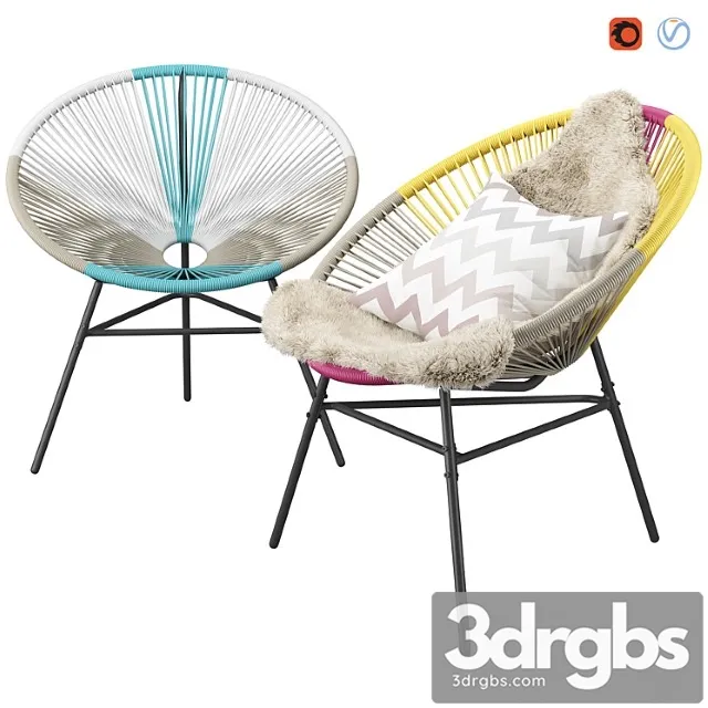 Accent chairs 2 3D Model Free