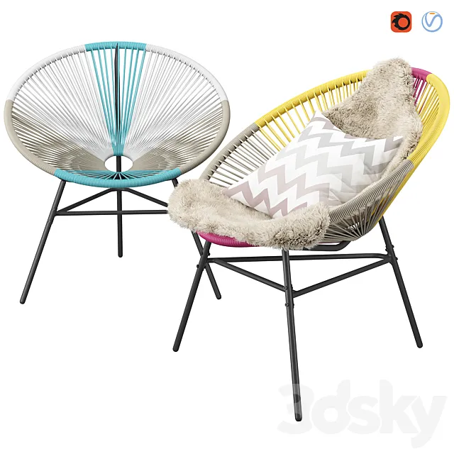 Accent Chairs 3D Model