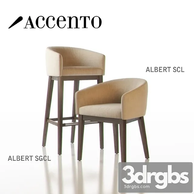 Accento Albert Chairs 3D Model Free