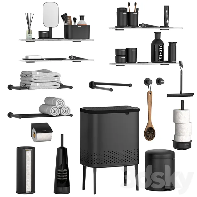 Accessories and decor for bathroom Brabantia Colombo 3D Model