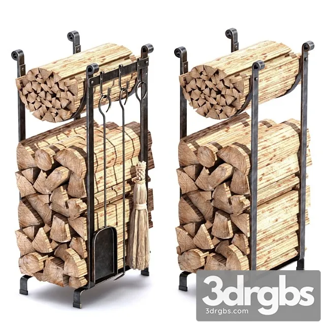 Accessories Enclume Hearth Log Rack 3D Model Free