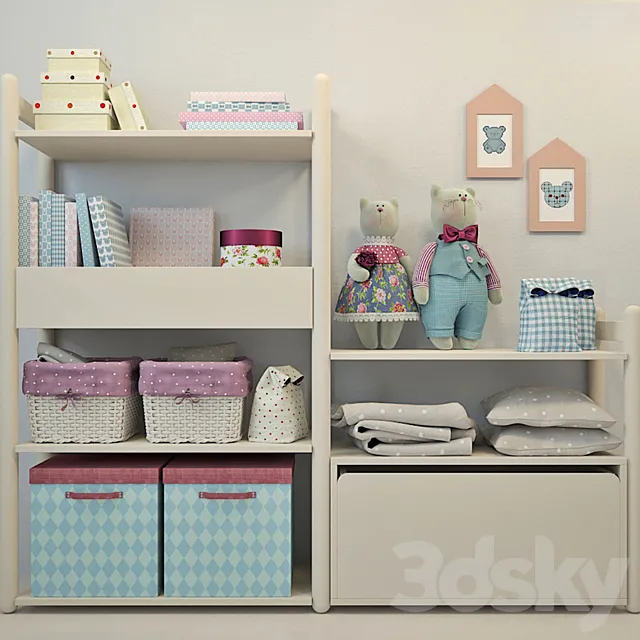 Accessories for Baby Blue 3D Model