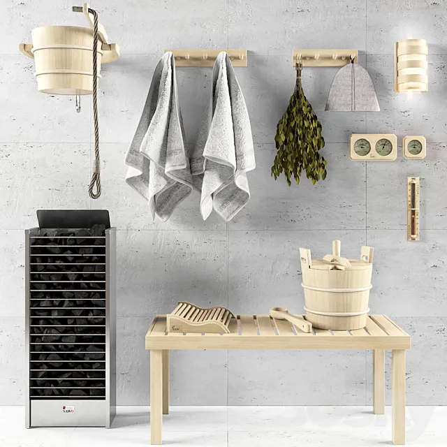 Accessories for baths and saunas SAWO 3D Model