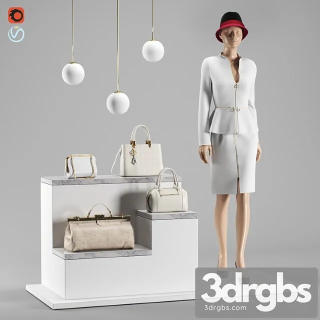 Accessories for boutique set 2 3D Model Free