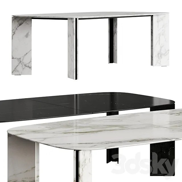 Acerbis Maxwell Dining Tables 3DModel