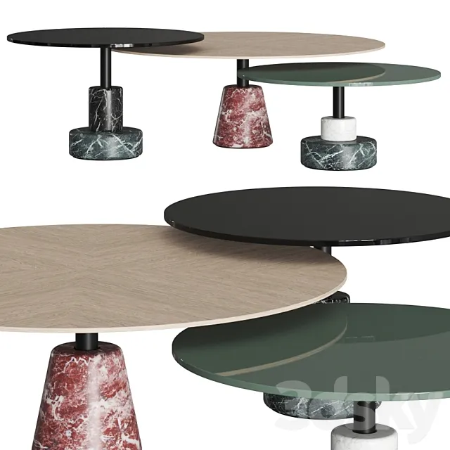 Acerbis Menhir Coffee Tables 3DModel