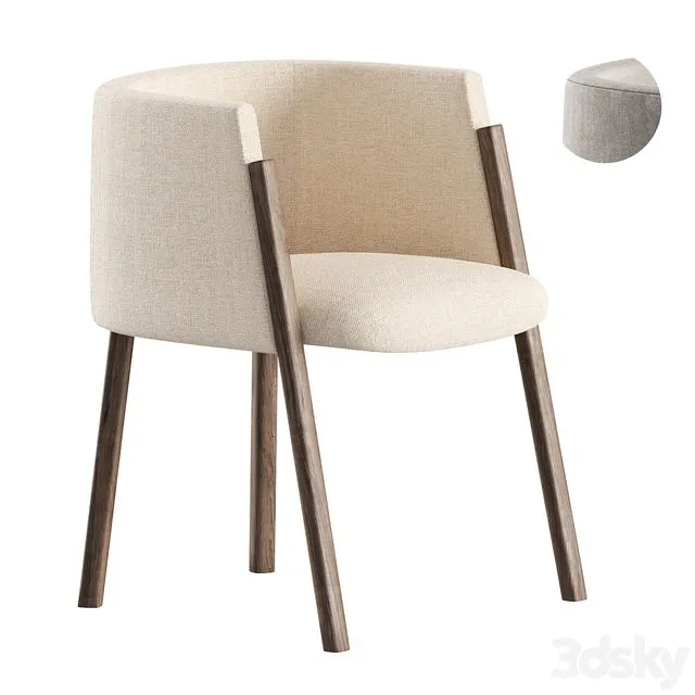 Acero Dining Chair 3D Model