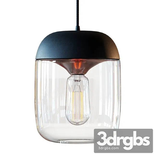 Acorn black hanging lamp by vita copenhagen 3D Model Free