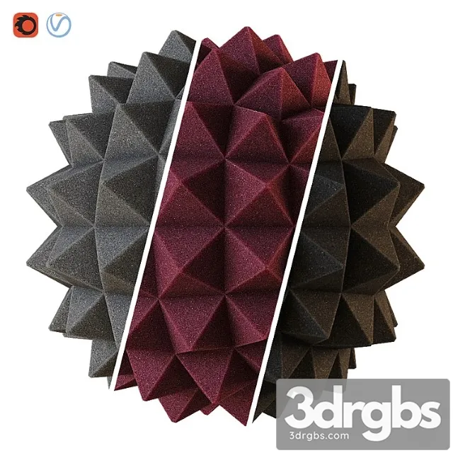 Acoustic Foam Material 3D Model Free