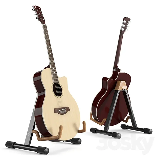 Acoustic Guitar Caraya 3D Model