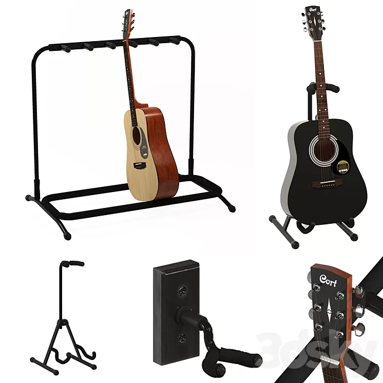 Acoustic Guitar Cort AD810 OP 3D Model