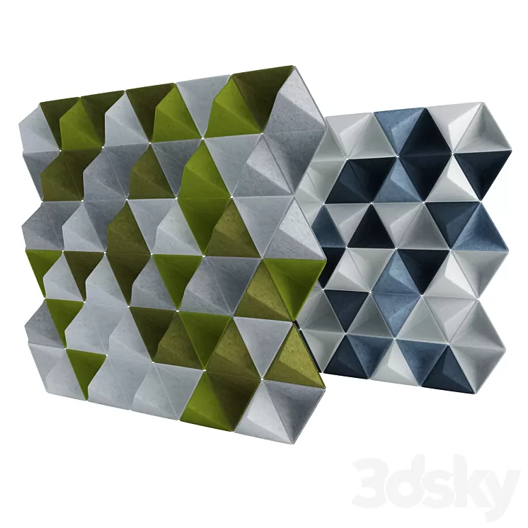 Acoustic panels Aircone 3D Model
