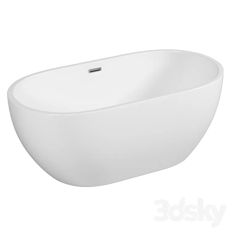 Acrylic bathtub AM-218-1500-750 3D Model Free