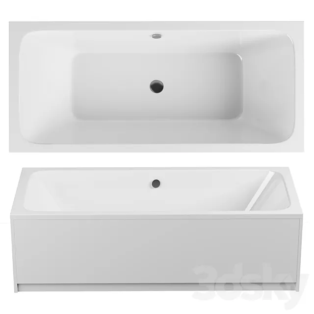 Acrylic bathtub AM.PM Inspire V2.0 170х75 3D Model