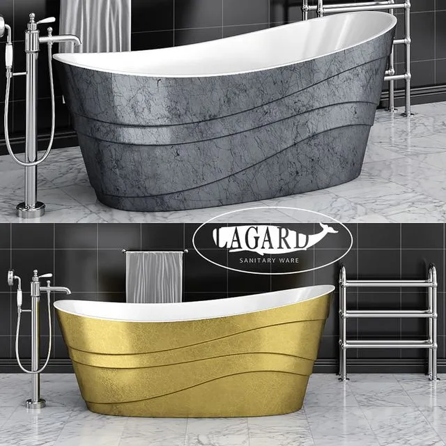 Acrylic bathtub Lagard Alya 3D Model