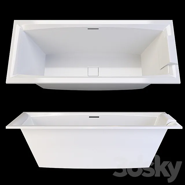 acrylic bathtub Riho Still Square 3D Model