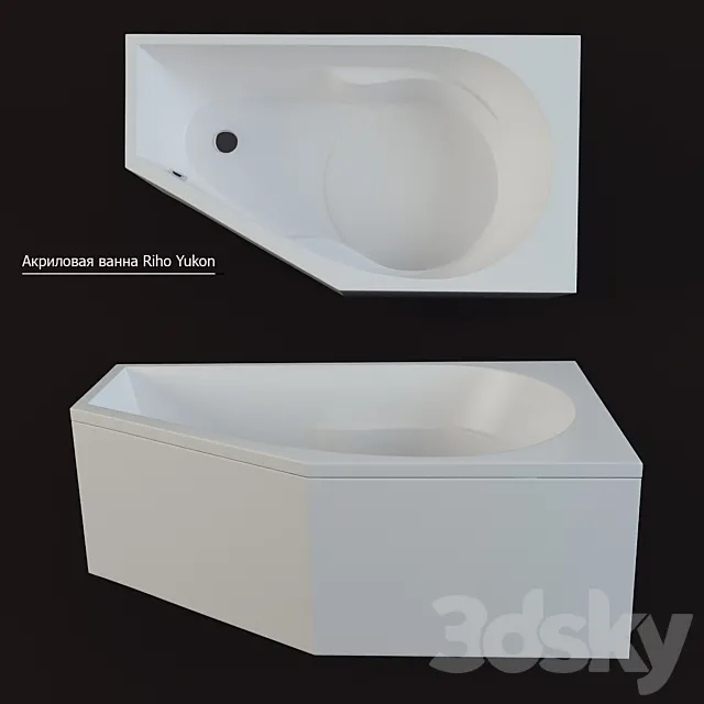 Acrylic bathtub Riho Yukon 3DModel