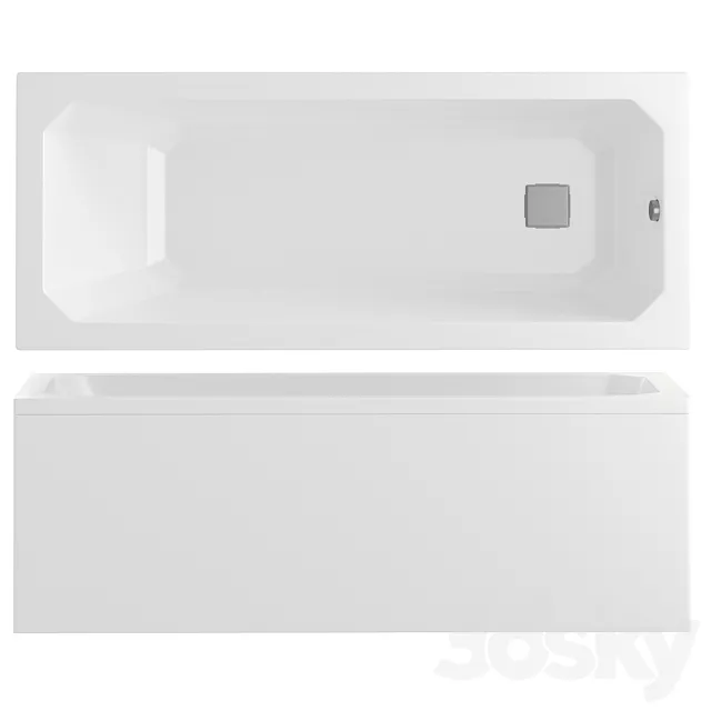 Acrylic bathtub Triton Prague 3D Model