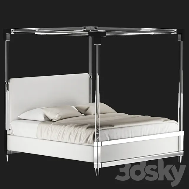 Acrylic Canopy Bed "Rayleigh" 3DModel