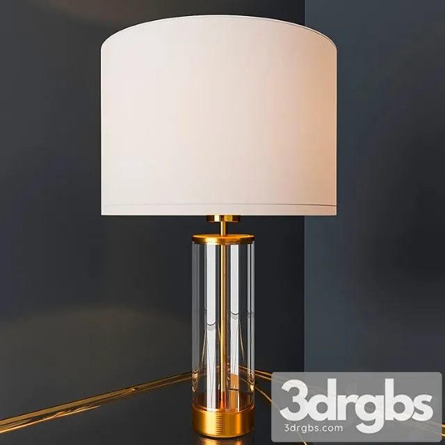 Acrylic column - antique brass 3D Model Free
