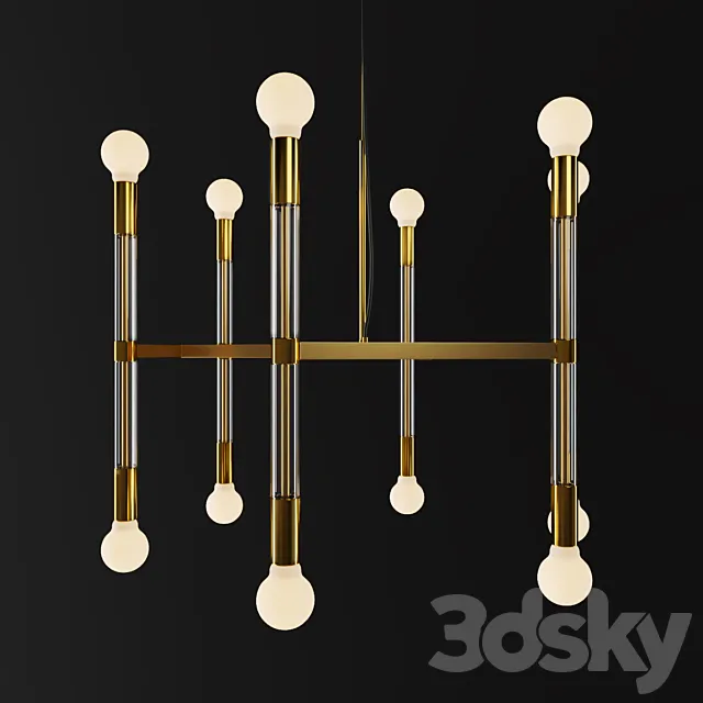 Acrylic Framework Chandelier – Round 3DModel