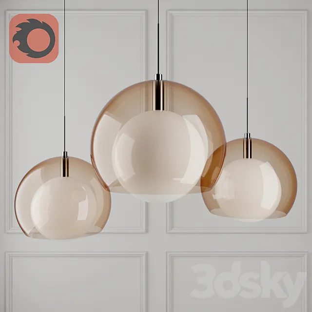 Acrylic pedant lamp 3DModel
