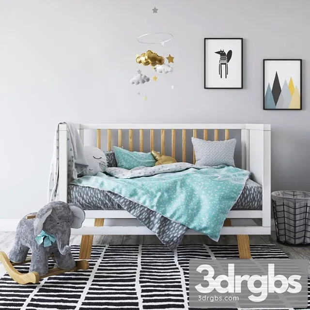 Adairs Baby Bonbon Nursery Set 3D Model Free