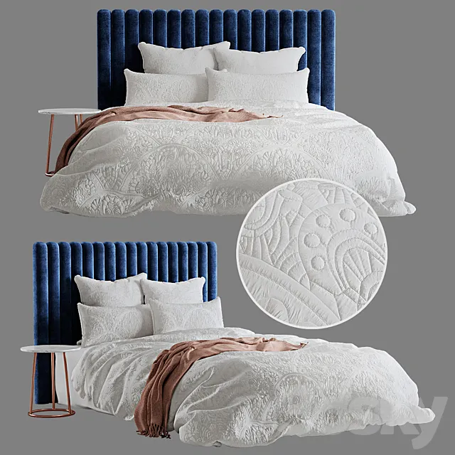 Adairs Bed and Mercer + Reid Avery Quilt Cover 3DModel