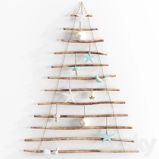 Adairs hanging branch christmas tree 3DModel