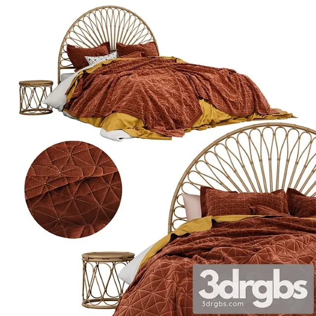 Adairs sahara coverlet 2 3D Model Free