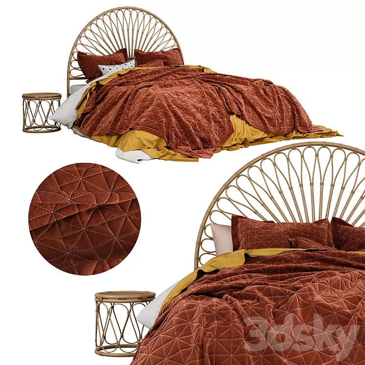 Adairs sahara coverlet 3D Model