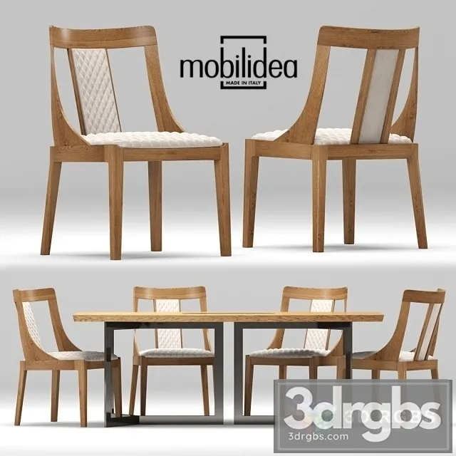 Adam Eva Table and Chair 3D Model Free