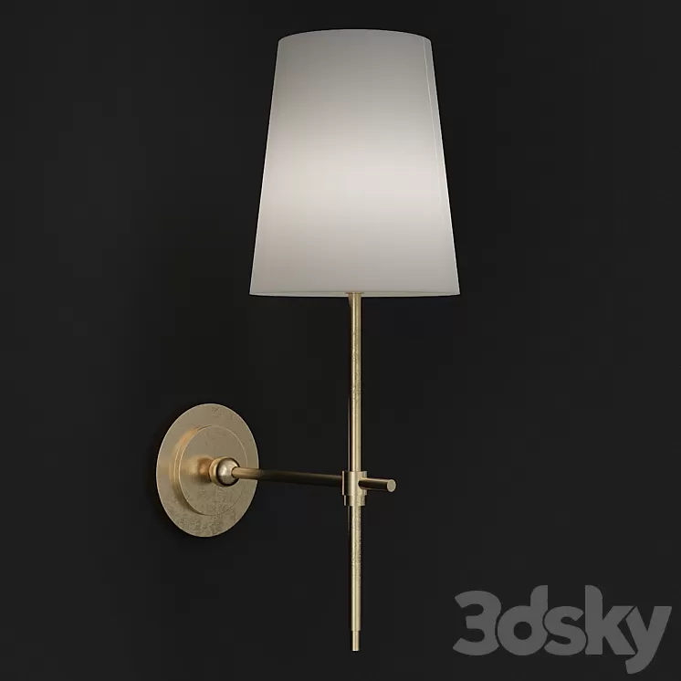 Adams Wall Sconce with Linen Shade