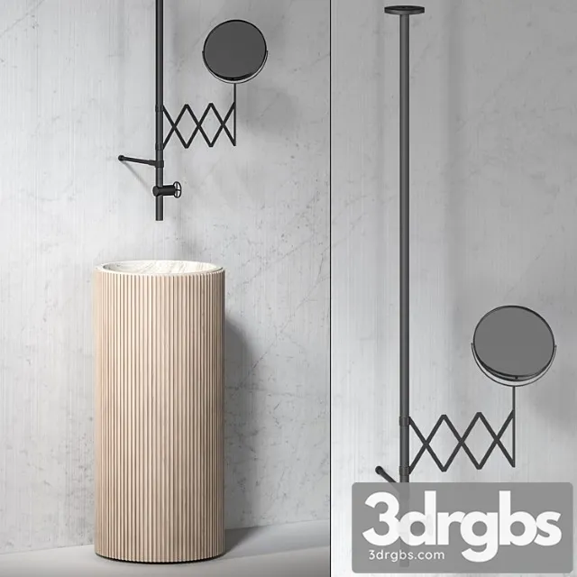 Adda Freestanding Basin Fontane Bianche Fantini 3D Model Free